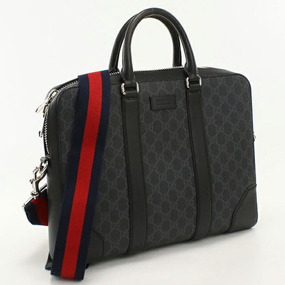 中古 グッチ ブリーフケース メンズ ブランド GUCCI GGスプリーム  474135 ブラック USDGU118059011