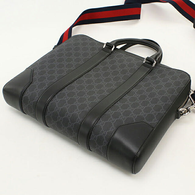 中古 グッチ ブリーフケース メンズ ブランド GUCCI GGスプリーム  474135 ブラック USDGU118059011