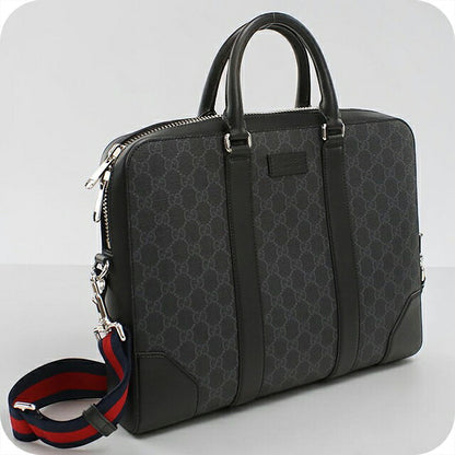 中古 グッチ ブリーフケース メンズ ブランド GUCCI GGスプリーム  474135 ブラック USDGU118059011