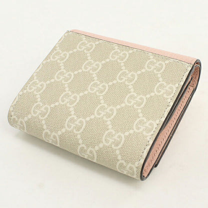 中古 グッチ 二つ折り財布 二折財布 コンパクト レディース ブランド GUCCI ダブルG ミディアム ウォレット 598587 ピンク USDGU118260011