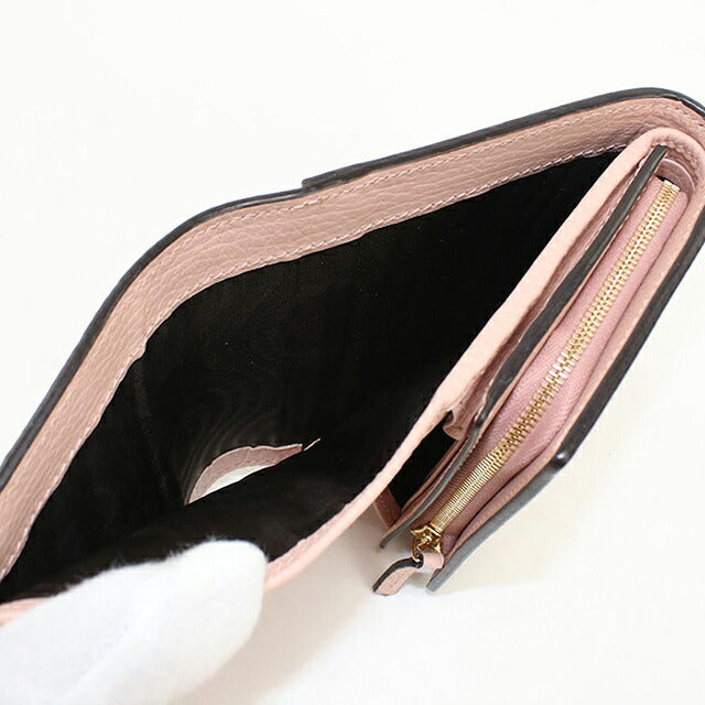 中古 グッチ 二つ折り財布 二折財布 コンパクト レディース ブランド GUCCI ダブルG ミディアム ウォレット 598587 ピンク USDGU118260011