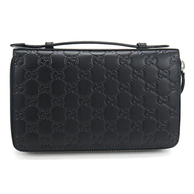 中古 グッチ オーガナイザー メンズ ブランド GUCCI グッチシマ トラベルケース 395474 ブラック USDGU118390011