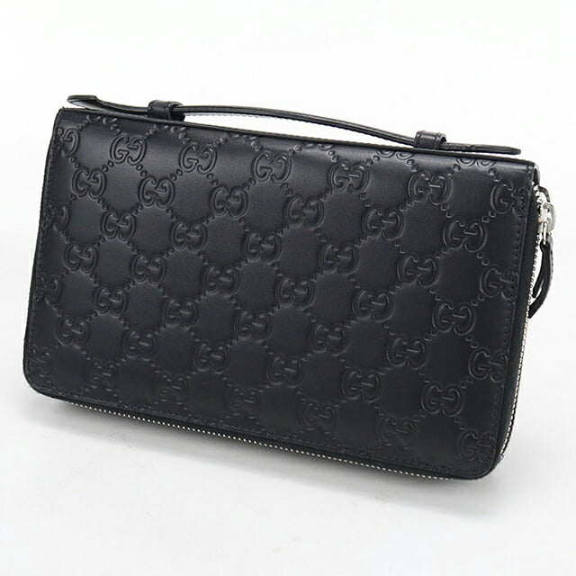 中古 グッチ オーガナイザー メンズ ブランド GUCCI グッチシマ トラベルケース 395474 ブラック USDGU118390011