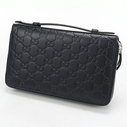 中古 グッチ オーガナイザー メンズ ブランド GUCCI グッチシマ トラベルケース 395474 ブラック USDGU118390011