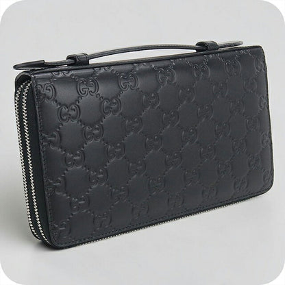 中古 グッチ オーガナイザー メンズ ブランド GUCCI グッチシマ トラベルケース 395474 ブラック USDGU118390011