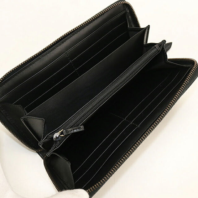 中古 グッチ 長財布ラウンドファスナー レディース ブランド GUCCI GGマーモント  レザー 443123 ブラック USDGU118422011