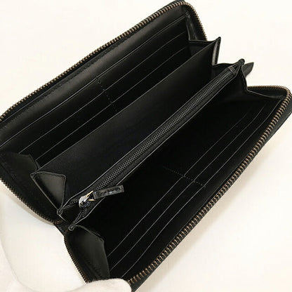 中古 グッチ 長財布ラウンドファスナー レディース ブランド GUCCI GGマーモント  レザー 443123 ブラック USDGU118422011