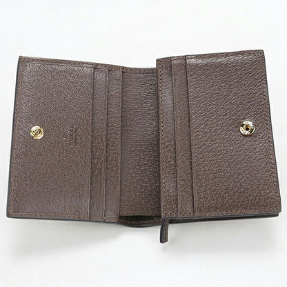 中古 グッチ 二つ折り財布 二折財布 コンパクト レディース ブランド GUCCI オフィディア GGカードケース ウォレット 523155 ベージュ USDGU118491011
