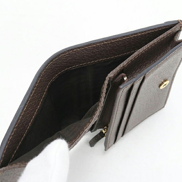 中古 グッチ 二つ折り財布 二折財布 コンパクト レディース ブランド GUCCI オフィディア GGカードケース ウォレット 523155 ベージュ USDGU118491011