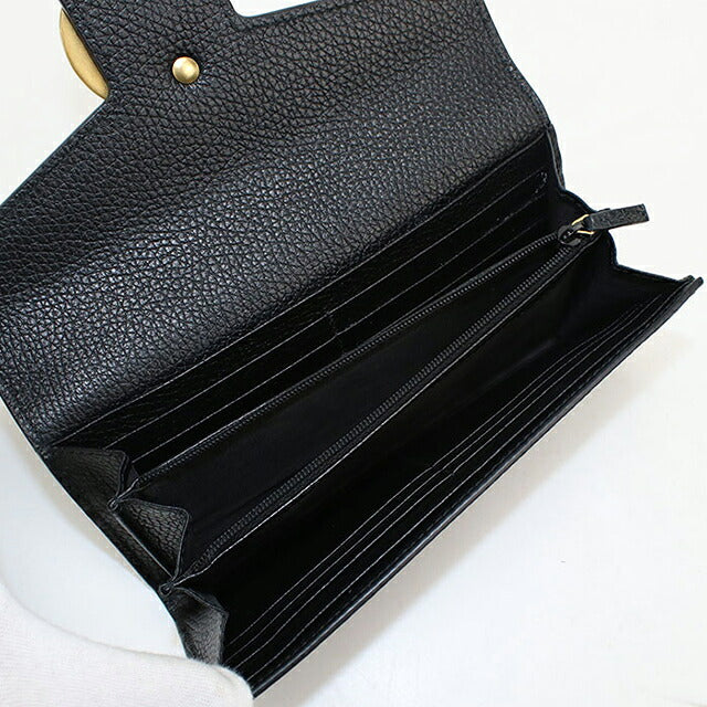 グッチ 長財布二折 レディース ブランド GUCCI GGマーモント コンチネンタルウォレット レザー 779776 ブラック USDGU118500011