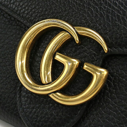 グッチ 長財布二折 レディース ブランド GUCCI GGマーモント コンチネンタルウォレット レザー 779776 ブラック USDGU118500011
