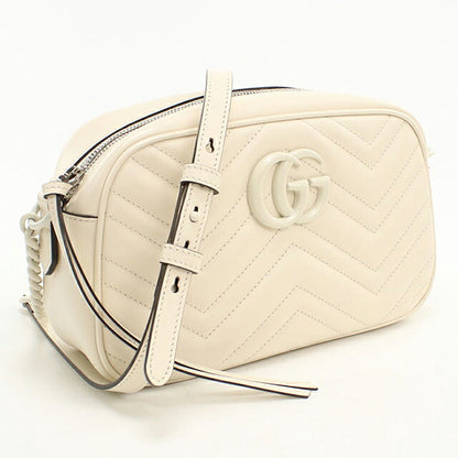 グッチ 斜め掛け ショルダーバッグ レディース ブランド GUCCI GGマーモント スモール カメラバッグ 447632 ホワイト USDGU118502011