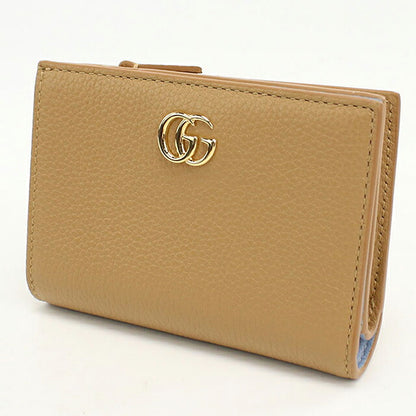 グッチ 二つ折り財布 二折財布 コンパクト レディース ブランド GUCCI ダブルG バイカラー スモールウォレット レザー 772738 ブラウン USDGU118564011