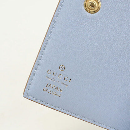 グッチ 二つ折り財布 二折財布 コンパクト レディース ブランド GUCCI ダブルG バイカラー スモールウォレット レザー 772738 ブラウン USDGU118564011