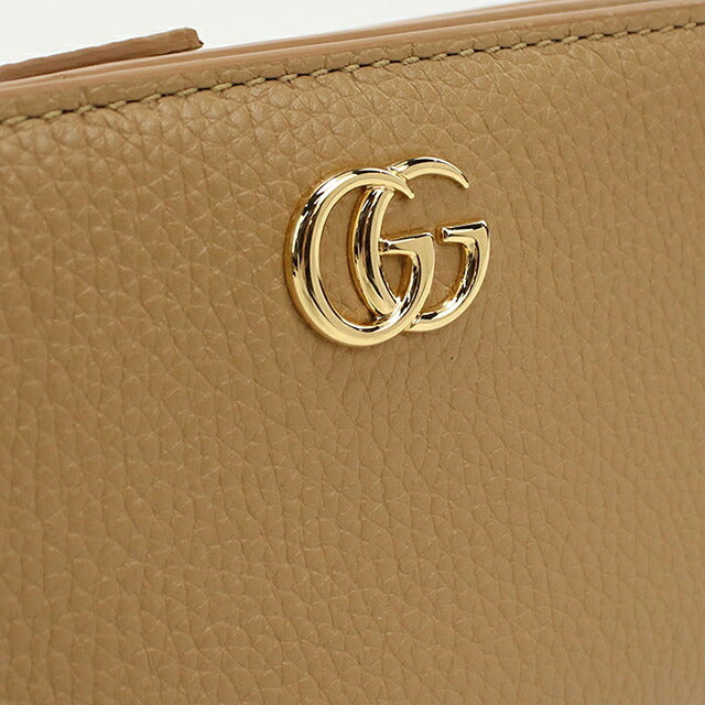 グッチ 二つ折り財布 二折財布 コンパクト レディース ブランド GUCCI ダブルG バイカラー スモールウォレット レザー 772738 ブラウン USDGU118564011