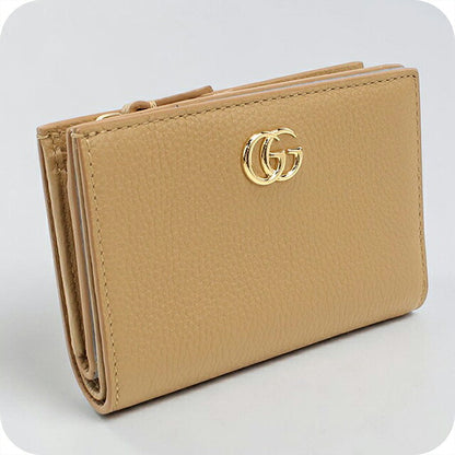 グッチ 二つ折り財布 二折財布 コンパクト レディース ブランド GUCCI ダブルG バイカラー スモールウォレット レザー 772738 ブラウン USDGU118564011
