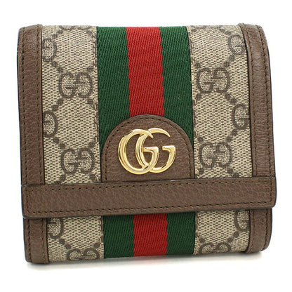 グッチ 二つ折り財布 二折財布 コンパクト レディース ブランド GUCCI オフィディア ミディアム ウォレット 598662 ベージュ USDGU118693011