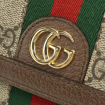 グッチ 二つ折り財布 二折財布 コンパクト レディース ブランド GUCCI オフィディア ミディアム ウォレット 598662 ベージュ USDGU118693011