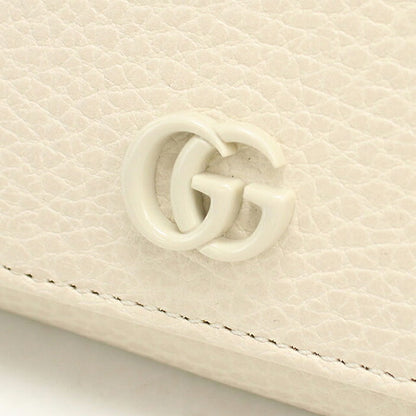 グッチ 三つ折り財布 三折財布 コンパクト レディース ブランド GUCCI ダブルG  レザー 644407 ホワイト USDGU118741011