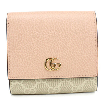 グッチ 二つ折り財布 二折財布 コンパクト レディース ブランド GUCCI ダブルG ミディアム ウォレット 598587 ピンク USDGU118883011
