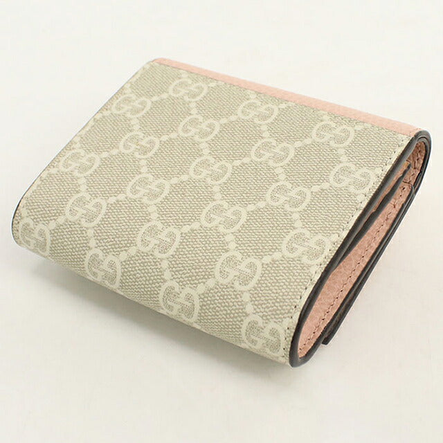 グッチ 二つ折り財布 二折財布 コンパクト レディース ブランド GUCCI ダブルG ミディアム ウォレット 598587 ピンク USDGU118883011