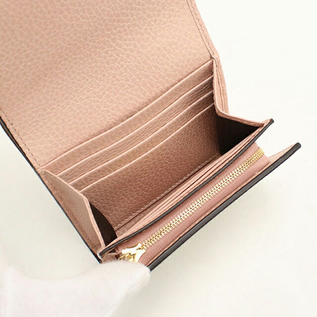 グッチ 二つ折り財布 二折財布 コンパクト レディース ブランド GUCCI ダブルG ミディアム ウォレット 598587 ピンク USDGU118883011
