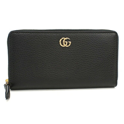 グッチ 長財布ラウンドファスナー レディース ブランド GUCCI ダブルG  レザー 456117 ブラック USDGU118982011