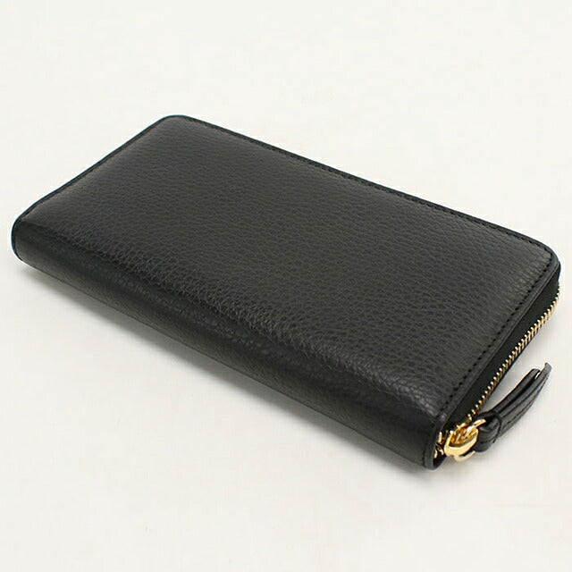 グッチ 長財布ラウンドファスナー レディース ブランド GUCCI ダブルG  レザー 456117 ブラック USDGU118982011