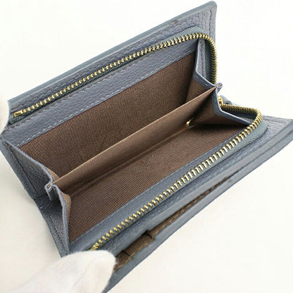 グッチ 二つ折り財布 二折財布 コンパクト レディース ブランド GUCCI ダブルG バイカラー スモールウォレット レザー 772738 ブルー USDGU118983011