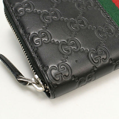 グッチ 長財布ラウンドファスナー メンズ ブランド GUCCI グッチシマ シェリー  レザー 408831 ブラック USDGU119286011