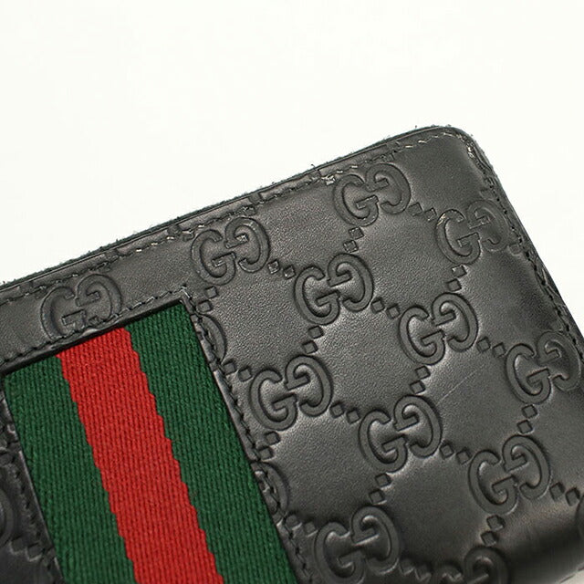 グッチ 長財布ラウンドファスナー メンズ ブランド GUCCI グッチシマ シェリー  レザー 408831 ブラック USDGU119286011