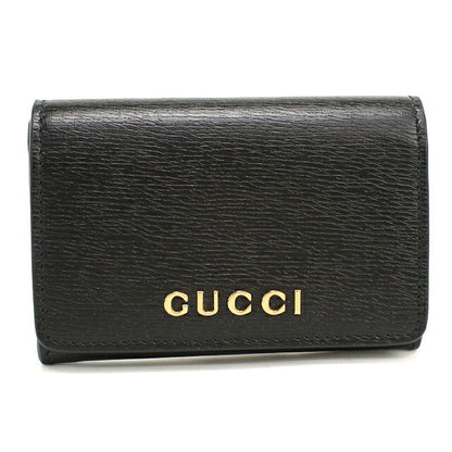グッチ 名刺入れ レディース ブランド GUCCI スクリプト カードケース レザー 790101 ブラック USDGU119339011