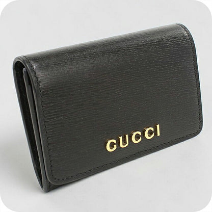 グッチ 名刺入れ レディース ブランド GUCCI スクリプト カードケース レザー 790101 ブラック USDGU119339011