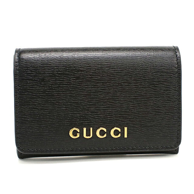 グッチ 名刺入れ レディース ブランド GUCCI スクリプト カードケース レザー 790101 ブラック USDGU119340011