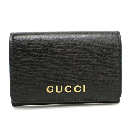 グッチ 名刺入れ レディース ブランド GUCCI スクリプト カードケース レザー 790101 ブラック USDGU119340011
