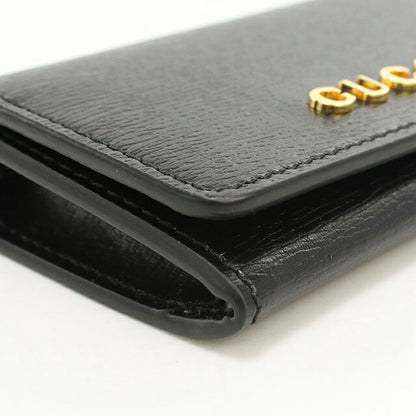 グッチ 名刺入れ レディース ブランド GUCCI スクリプト カードケース レザー 790101 ブラック USDGU119340011