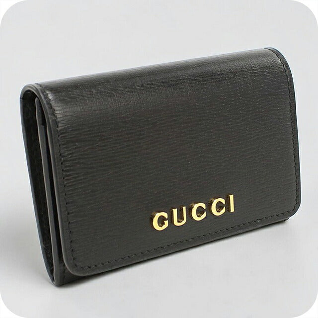 グッチ 名刺入れ レディース ブランド GUCCI スクリプト カードケース レザー 790101 ブラック USDGU119340011