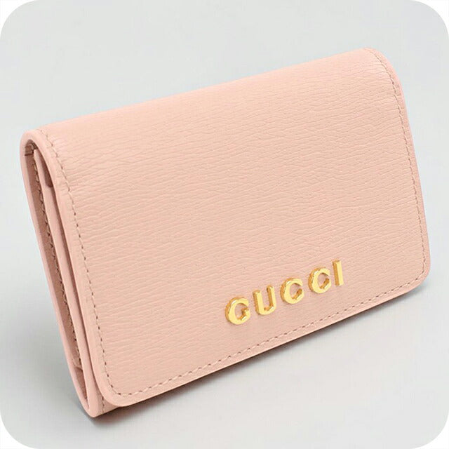 グッチ 名刺入れ レディース ブランド GUCCI スクリプト カードケース レザー 790101 ピンク USDGU119341011