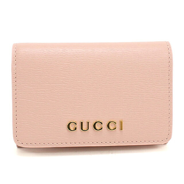 グッチ 名刺入れ レディース ブランド GUCCI スクリプト カードケース レザー 790101 ピンク USDGU119343011