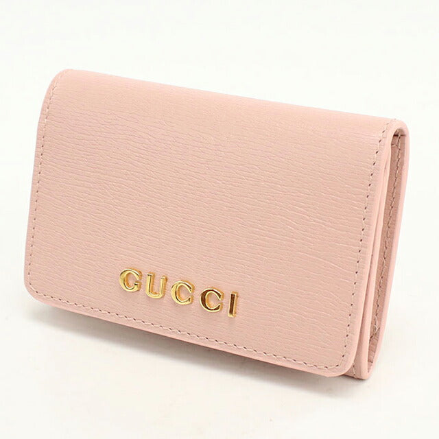 グッチ 名刺入れ レディース ブランド GUCCI スクリプト カードケース レザー 790101 ピンク USDGU119343011