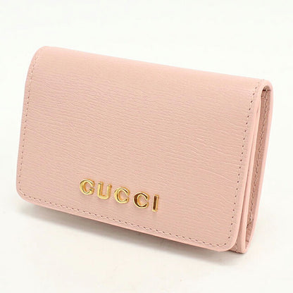 グッチ 名刺入れ レディース ブランド GUCCI スクリプト カードケース レザー 790101 ピンク USDGU119343011