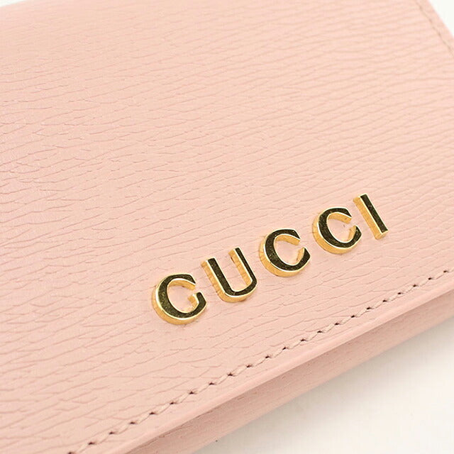グッチ 名刺入れ レディース ブランド GUCCI スクリプト カードケース レザー 790101 ピンク USDGU119343011