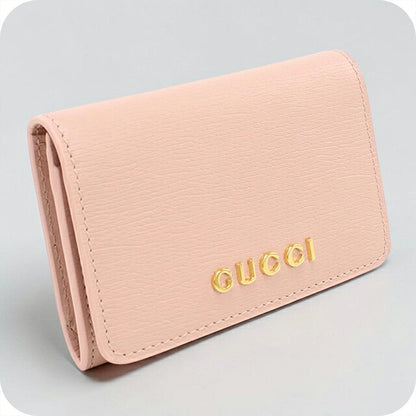 グッチ 名刺入れ レディース ブランド GUCCI スクリプト カードケース レザー 790101 ピンク USDGU119343011