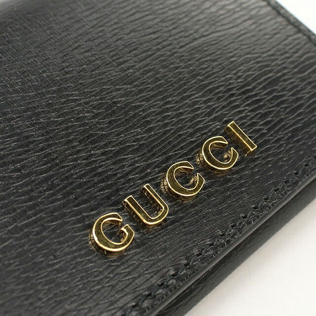 グッチ 名刺入れ レディース ブランド GUCCI スクリプト カードケース レザー 790101 ブラック USDGU119344011