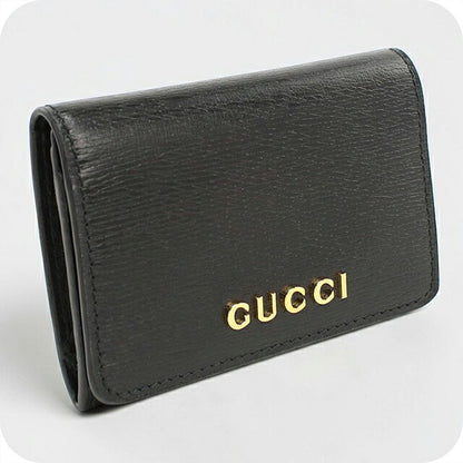 グッチ 名刺入れ レディース ブランド GUCCI スクリプト カードケース レザー 790101 ブラック USDGU119344011