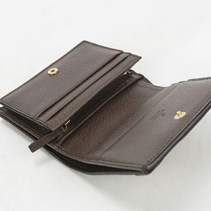 中古 グッチ 二つ折り財布 二折財布 コンパクト レディース ブランド GUCCI オフィディア GG カードケース ウォレット 523155 ベージュ USDGU119420011