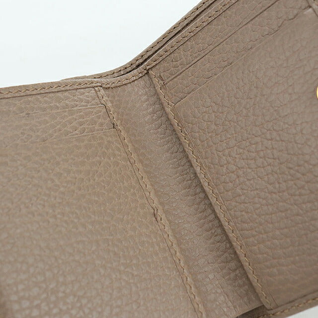 中古 グッチ 三つ折り財布 三折財布 コンパクト レディース ブランド GUCCI GGマーモント  レザー 474746 ブラウン USDGU119511011