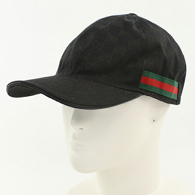 二手 Gucci 帽子 男士品牌 GUCCI GG 帆布棒球帽 200035 KQWBG 1060 黑色帽子 USDGU119557011