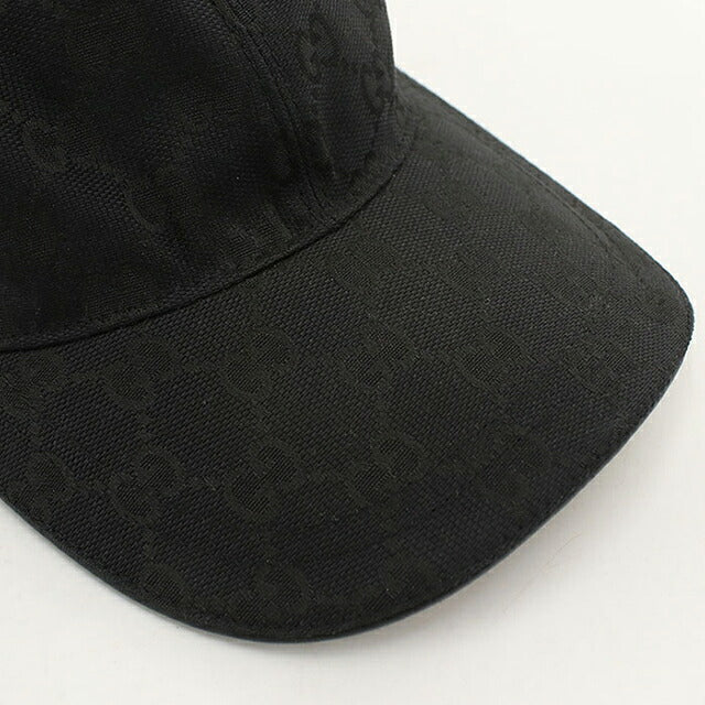 二手 Gucci 帽子 男士品牌 GUCCI GG 帆布棒球帽 200035 KQWBG 1060 黑色帽子 USDGU119557011