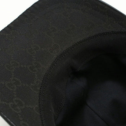 二手 Gucci 帽子 男士品牌 GUCCI GG 帆布棒球帽 200035 KQWBG 1060 黑色帽子 USDGU119557011